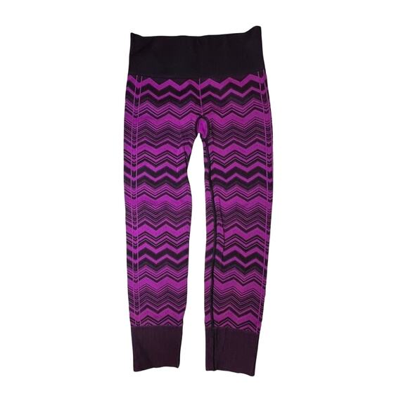 Lululemon Ebb to Street Heathered Plum Chevron Pant 6 Athleisure‎ Activewear - Picture 2 of 11